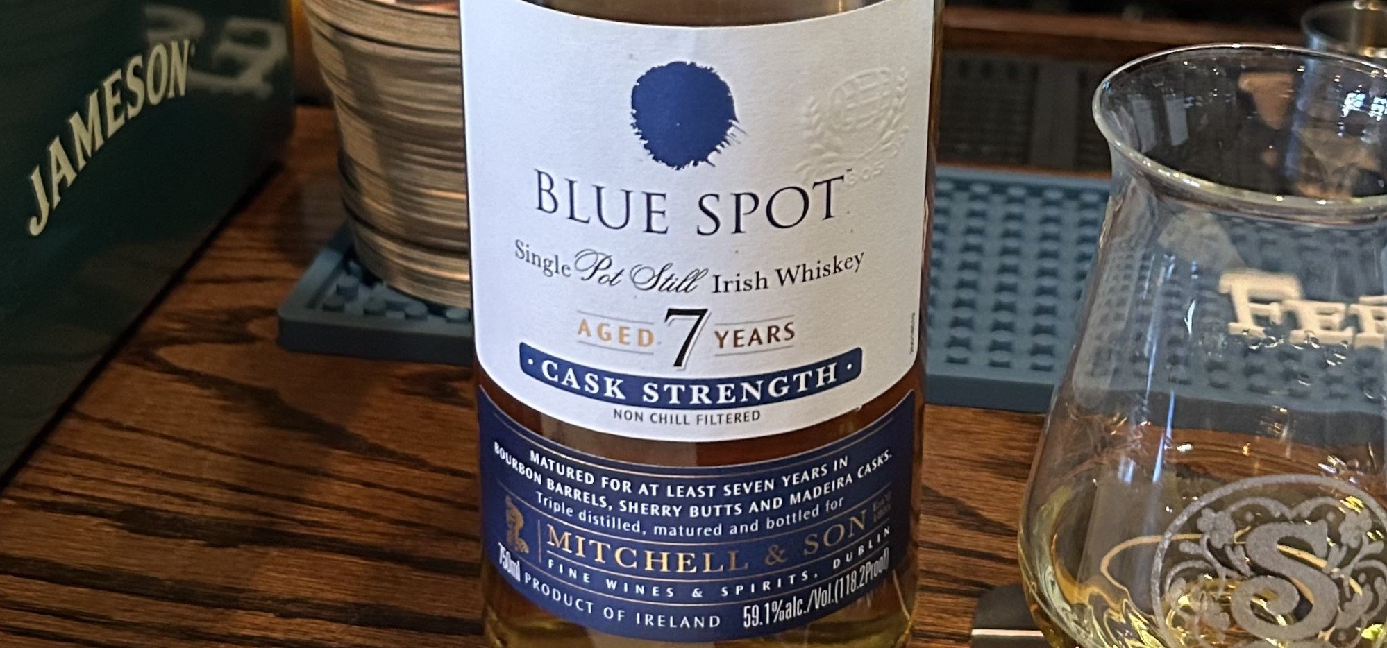 Review #448 - Blue Spot 7 Year Cask Strength Irish Whiskey — Me